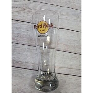 Hard Rock‎ Cafe Nashville 8.25 in Tall Pilsner Glass 20 oz Collectible Tall boy